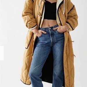 Free People lush it duffle coat NWT